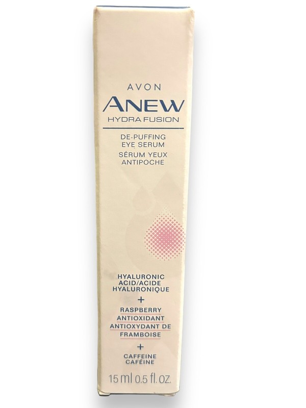 Avon Anew Hydra Fusion DE-PUFFING EYE Serum w Hyaluronic Acid Raspberry 15 mL
