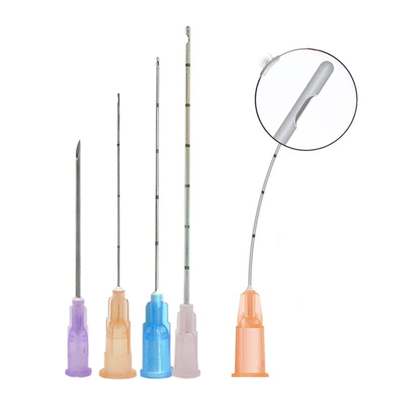 Sterile Cannula Pins Microcannula Blunt Tip for Filler 18G-30G 10Pcs Pins Newest gallery