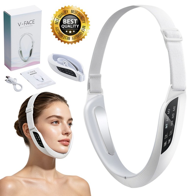 Electric V Face Lifting Device Photon Therapy Double Chin Remove Facial Massager