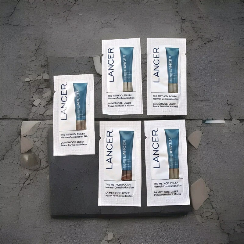 5 X Lancer The Method POLISH Normal – Combination Skin 5g .17 Oz Ea Sample Lot