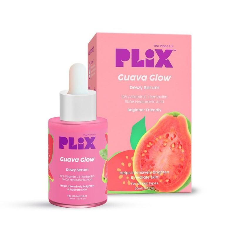Plix Guava Glow Dewy Serum With 10% Vitamin C For Skin Brightening 20ml
