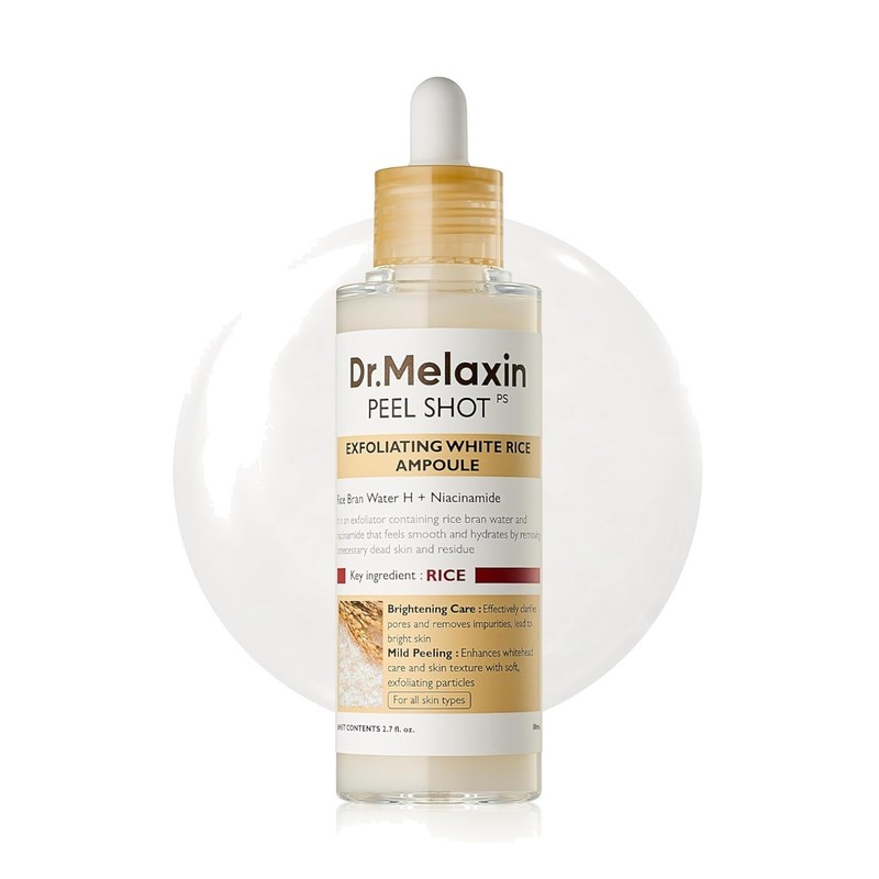 Peel Shot Glow White Rice Exfoliating Ampoule 2.71 Fl Oz – Radiant Skin Formula
