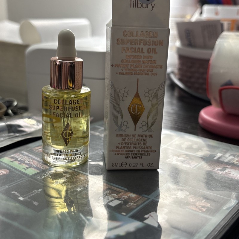 New CHARLOTTE TILBURY Collagen Superfusion FACIAL OIL 0.27 fl oz! NIB!