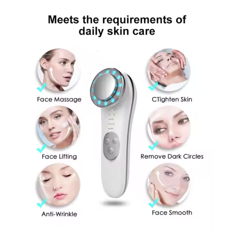 5-in-1 Microcurrent Facial Device for Skin Tightening & Lifting | Face Massager gallery