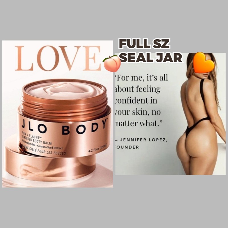 JLO BODY FIRM + FLAUNT TARGETED BOOTY BALM • 4.2ozFIRMS,HYDRATES, IMPROVES SKIN