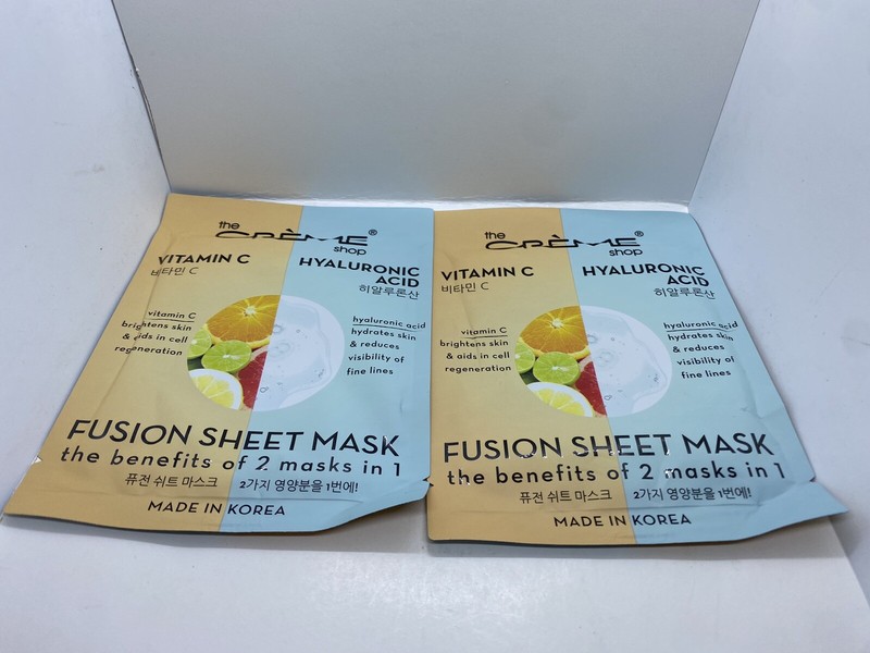 The Crème Shop Fusion Sheet Mask The Benefits Of 2 Masks In One • Pack Of 2