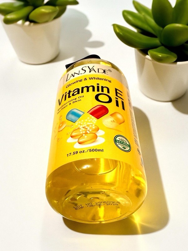2 Pack Vitamin E Glowing And Whitening Oil for Hair & Skin. 500 ml USA Stock gallery