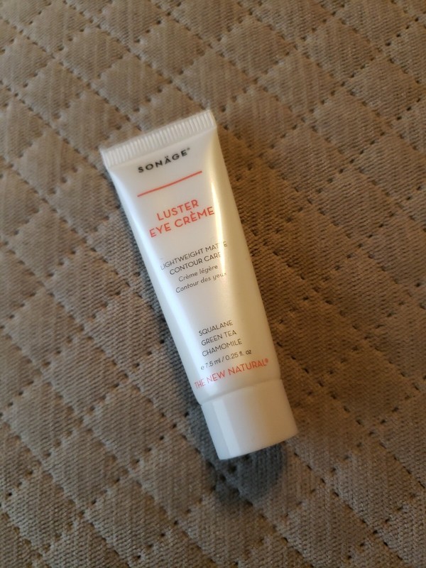 SONAGE luster eye creme, NEW 0.25oz / 7.5mL sealed squeeze tube