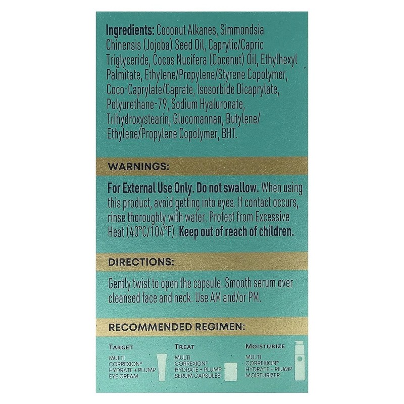 RoC Multi Correxion Hydrate + Plump Serum Capsules Sealed 30 Biodegradable Caps gallery