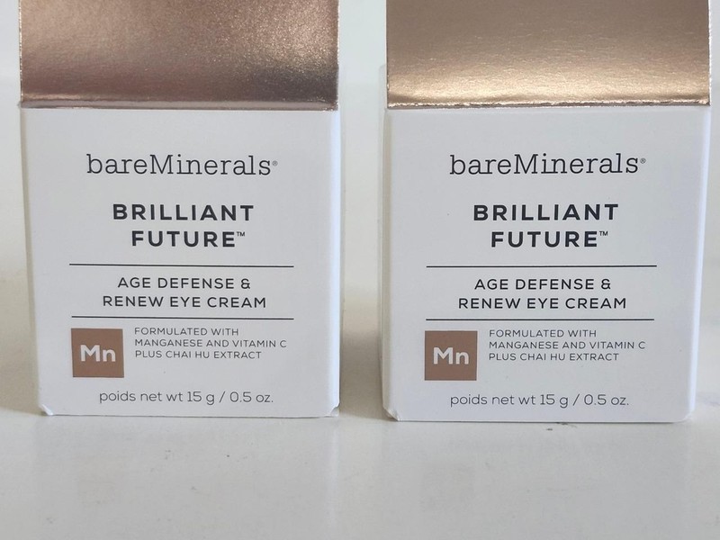 2 bareMinerals Brilliant Future Age Defense & Renew Eye Cream 0.5 Oz Anti-Aging