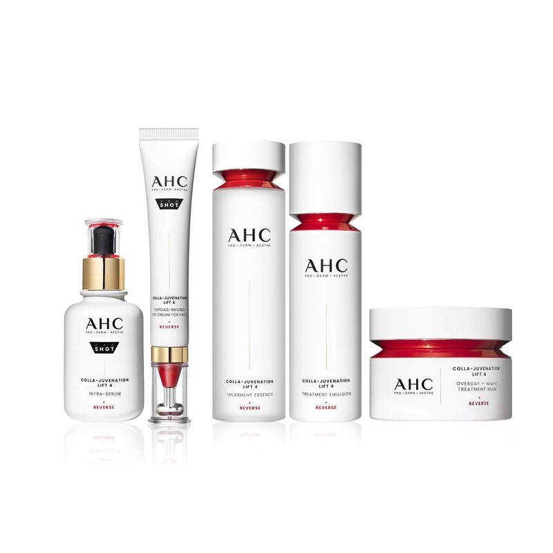 AHC Colla-Juvenation Lift Set (Toner + Emulsion + Serum + Eye + Cream) K-beauty