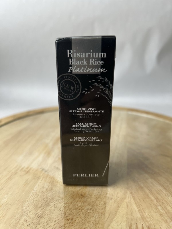 NEW Sealed PERLIER Black Rice Platinum Face Serum – 1.0 Fl Oz