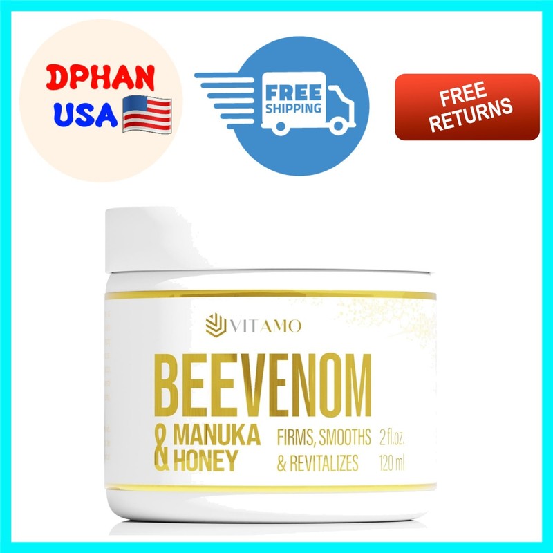 Nature’s Best Bee Venom Face & Neck Cream – Instant Lift & Hydration, 2oz