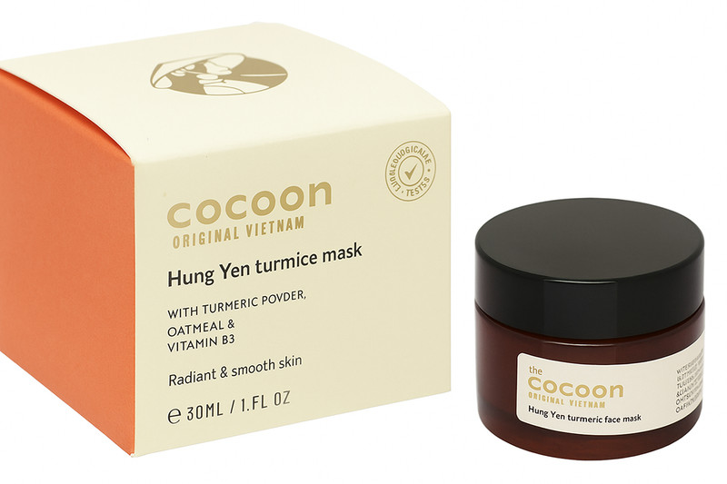 1x Mat na nghe Cocoon Turmeric face Skin Mask–Radiant & Smooth Skin, Fade dark