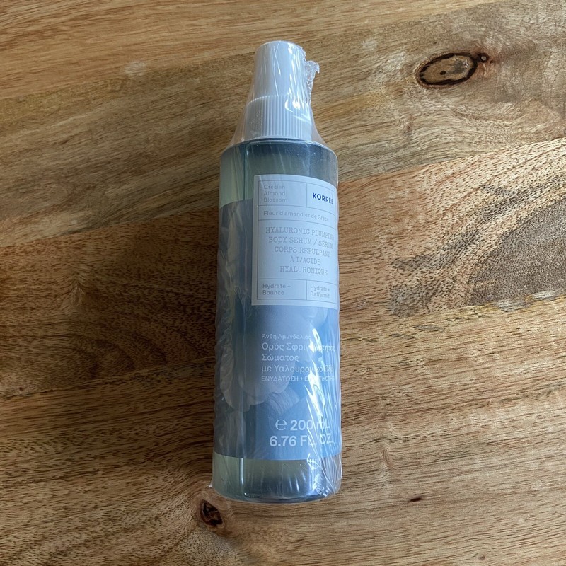 Korres Hyaluronic Plumping Body Serum Grecian Almond Blossom 6.76 fl. oz. SEALED