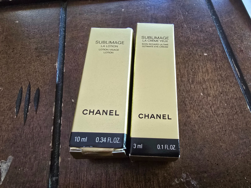Set of 2 CHANEL Sublimage ProductsLotion .34 oz +Eye Cream .1 oz