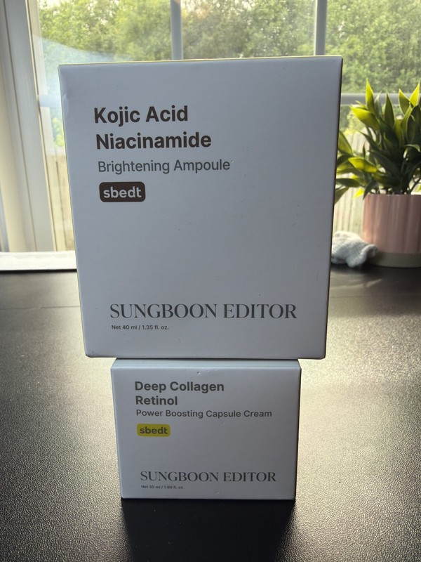 SUNGBOON EDITOR Kojic Acid Niacinamide Ampoule Deep Collagen Retinol Cream Set