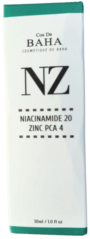 Cos De BAHA (NZ) Niacinamide 20% – Zinc PCA 4% Serum 1 fl oz Exp 09/27