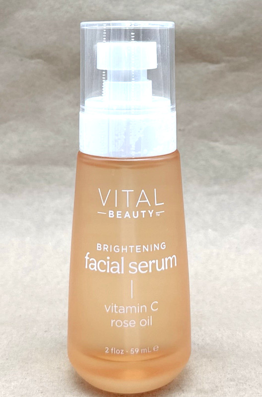 Vital Beauty Brightening Facial Serum Vitamin C & Rose Oil 2 fl oz New