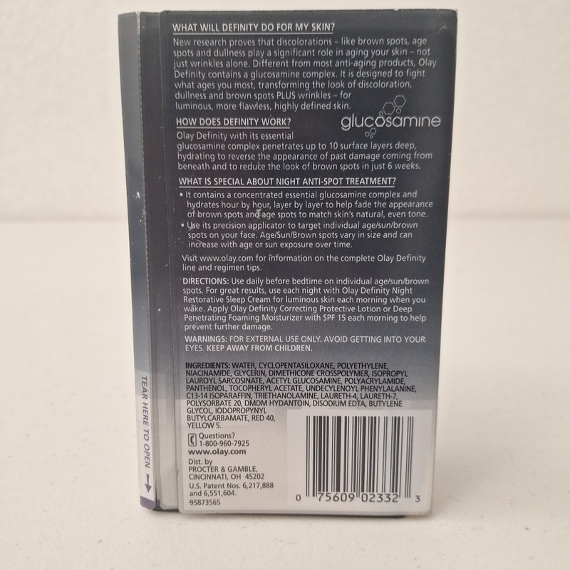 Olay Definity Night Anti-Spot Treatment .17 Oz Fades Brown & Age Spots NEW RARE gallery