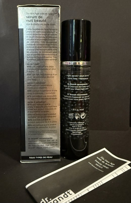 💙Dr. Brandt Do Not Age Beauty Sleep Serum. NIB, Full Size 1.35 oz gallery