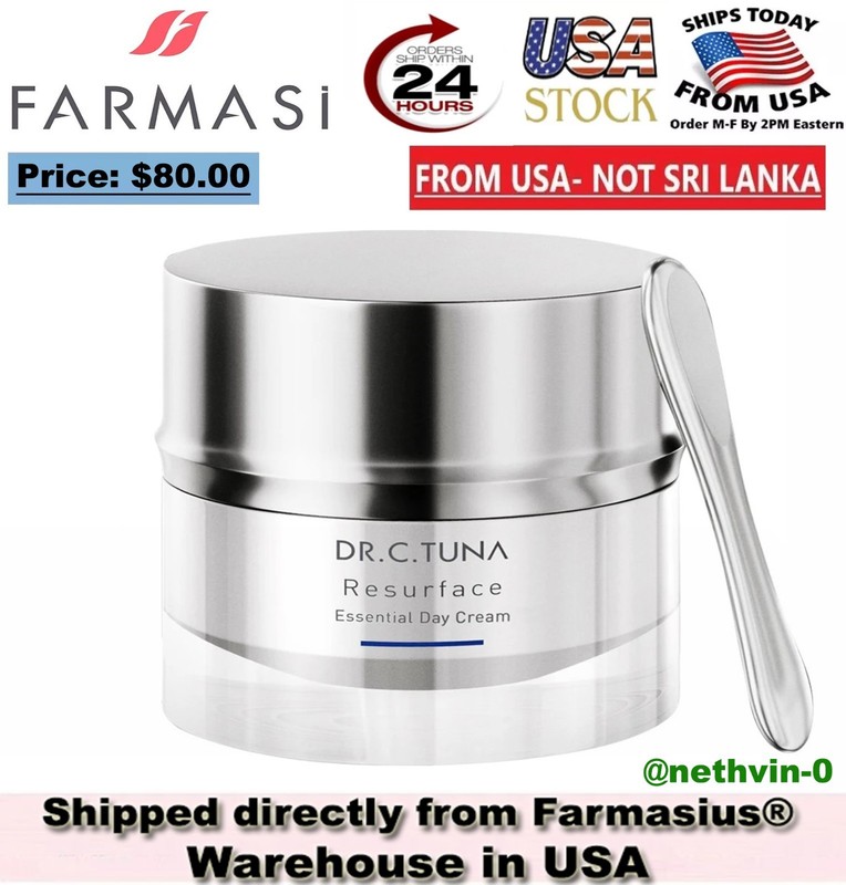 Farmasi Dr. C. Tuna Resurface Essential Day Cream 50 ml / 1.7 fl oz❗US Seller❗️