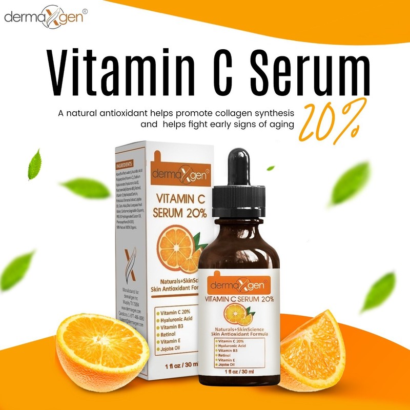 Dermaxgen® Pure Vitamin C 20% + E + Hyaluronic Acid Face Serum BEST Anti-Wrinkle gallery