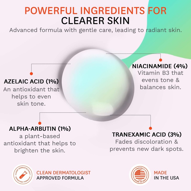 Fig.1 Even Tone Serum for Dark Spots Uneven Skin Tone, Glowing Skin Face Ser... gallery