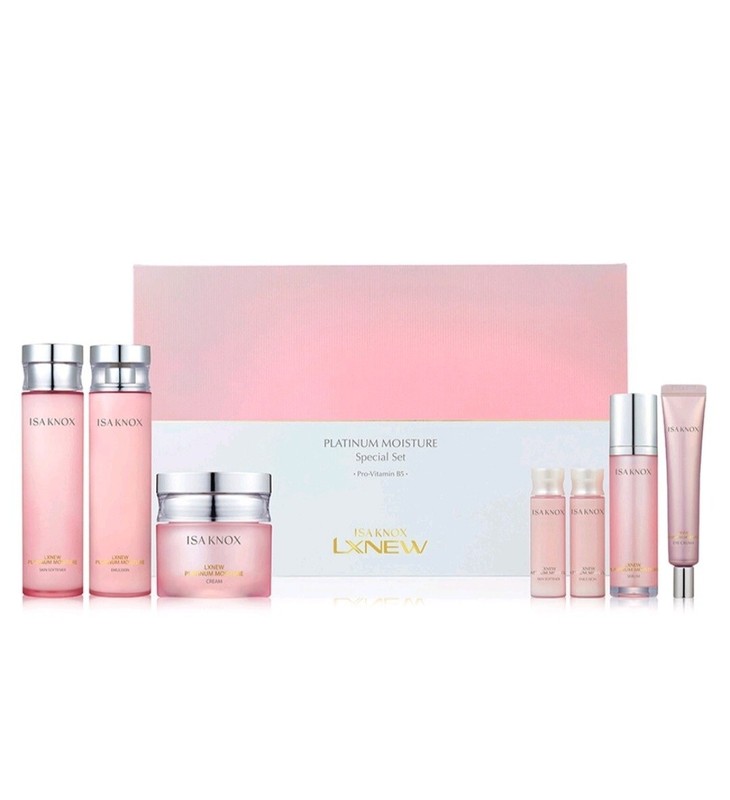 Isa Knox Platinum Moisture 7pcs set anti aging skin serum cream K-Beauty