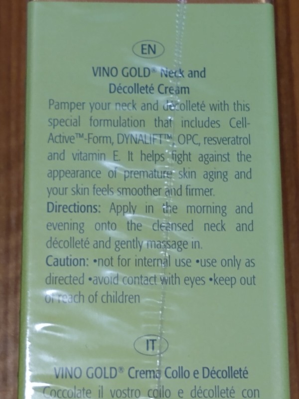 (2) M. Asam Vino Gold Intensive Lift Neck and Décolleté Cream 6.76 fl. Oz Total gallery