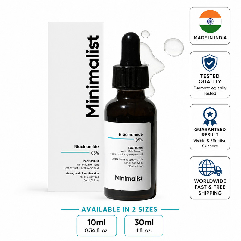 Niacinamide 5% + Hyaluronic Acid Face Serum 30ml