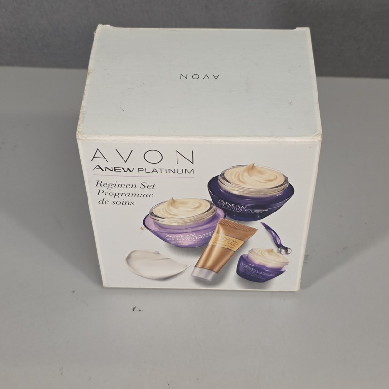 Avon Anew Platinum Regimen Set for 60+ Day Night Eye & Lip Cream Power Serum NIB gallery