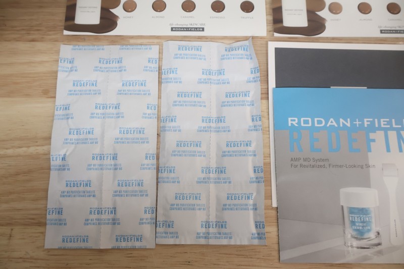 Rodan + Fields Redefine AMP MD System Anti-Aging Roller Jar Tablets & Stickers gallery