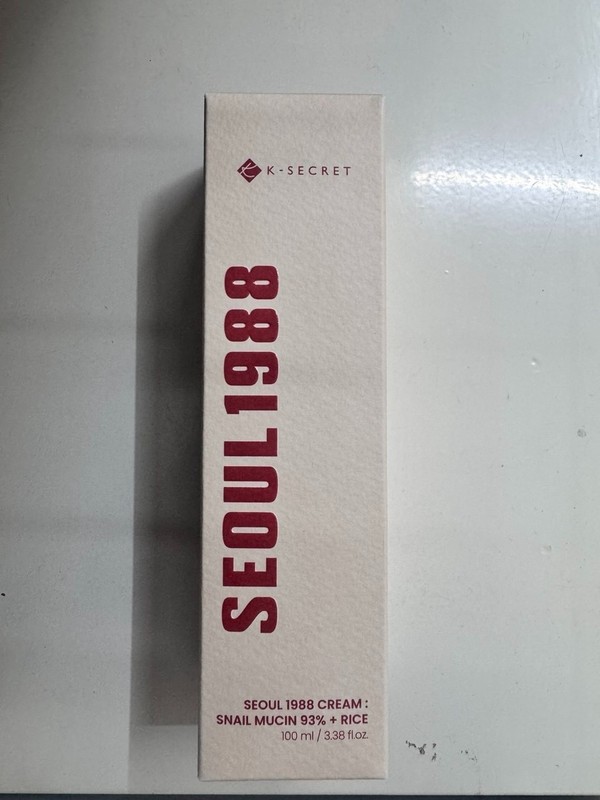 K-SECRET SEOUL 1988 Cream : Snail Mucin 93% + Rice 100ml/ Korean Cosmetics