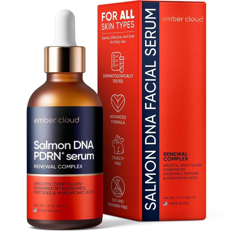 Ember Cloud Salmon DNA PDRN Serum 1oz Peptides Exosomes Anti-Aging Care For Skin