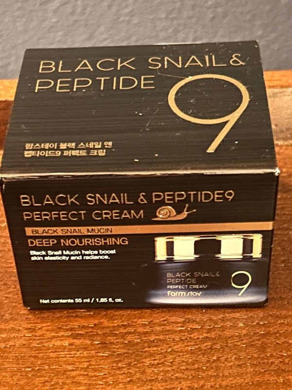 Black Snail & Peptide 9 Perfect Cream Mucin Deep Nourishing 55 ML 1.85 Oz