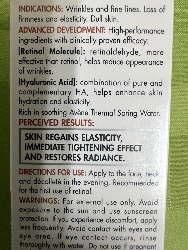 Avene Retrinal 0.05 Multi-Corrective Cream (30ml/1fl.oz) New 07/2027+ FOR FACE gallery