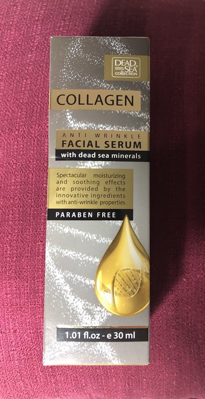 Dead Sea Collagen Anti Wrinkle Face Serum Dead Sea Minerals. 1.01 oz. New.