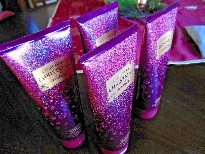 Bath & Body Works *A Thousand Christmas Wish*Body Cream*-Lot-of-4-Free Shipping