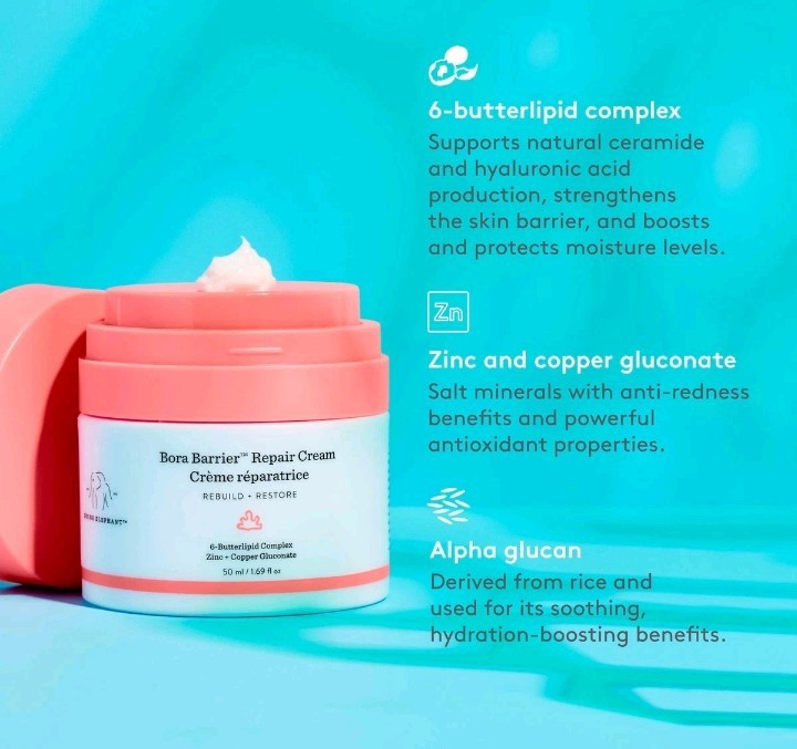 Drunk Elephant Bora Barrier Repair Cream ~ 50 ml / 1.69 oz ~ BNIB gallery