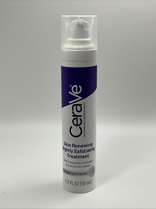 CeraVe Skin Renewing Nightly Exfoliating Treatment Serum – 1.7 fl oz