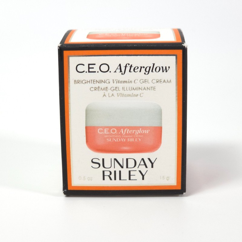 Sunday Riley CEO Afterglow Brightening Vitamin C Cream Travel Size 15g/0.5oz
