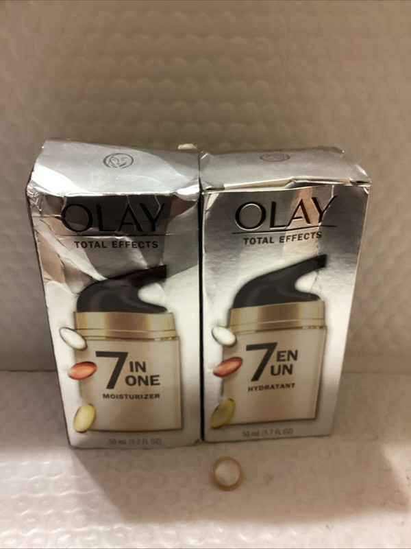 2x Olay Total Effects 7 in One Moisturizer 1.7oz Damage Box