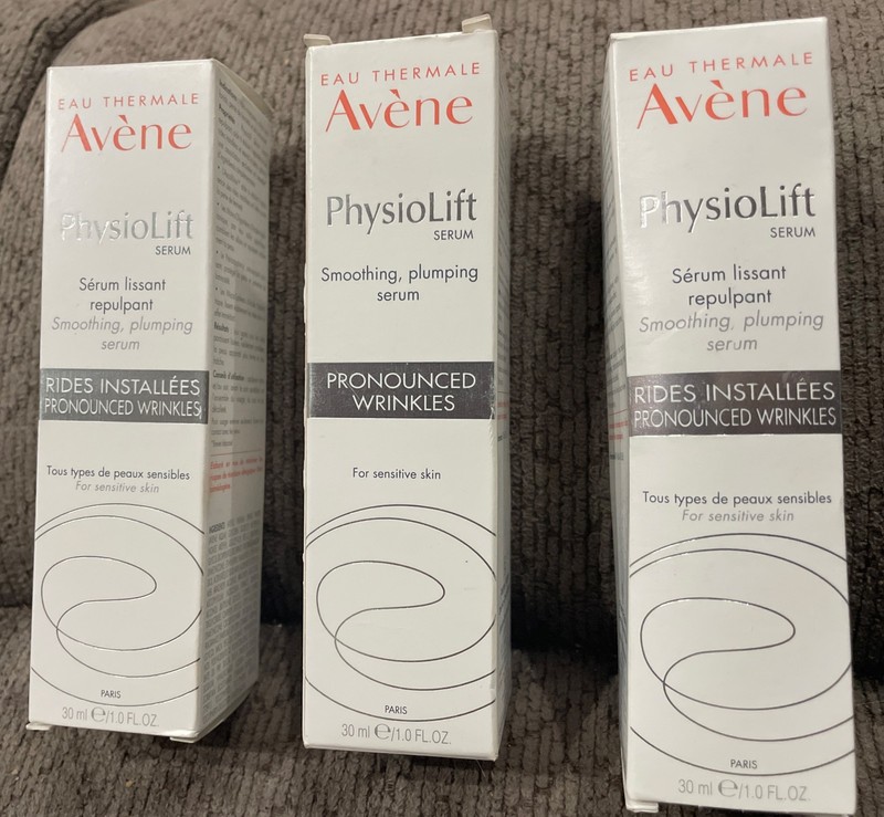 3 X Avene PhysioLift SERUM Smoothing Plumping Serum 1oz/30ml Exp 08/24 (hh3)