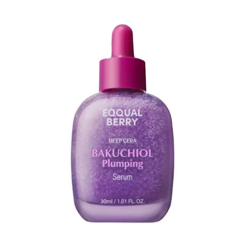 EQQUALBERRY Bakuchiol Serum 30ml Retinol Alternative Vitamin C Brightening Plump