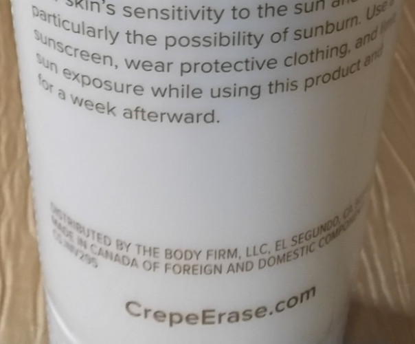 BODY FIRM Crepe Erase Body Refining Exfoliant-285ml/10 fluid oz-New/Sealed Tube gallery