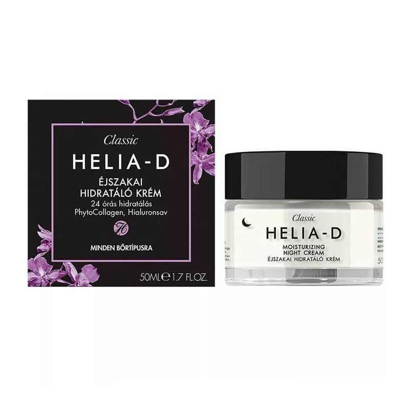 Helia-D Classic Moisturising Night Facial Cream for All Skin Type Vegan 50ml x 4 gallery