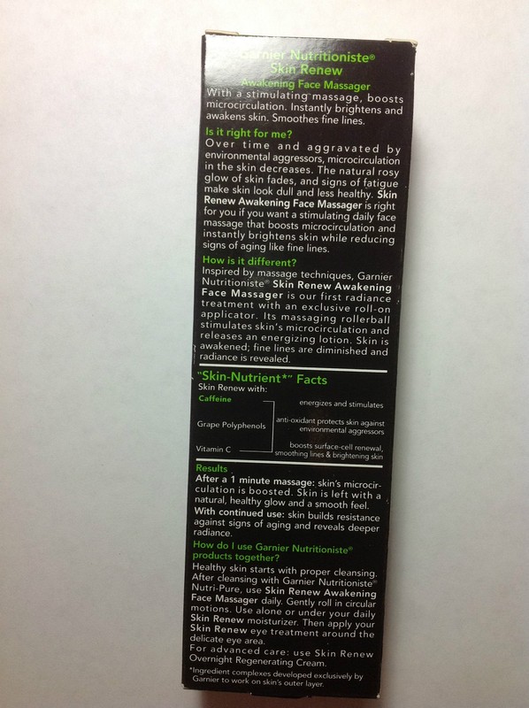 Garnier Skin Renew Awakening Face Massager -1.7 oz - Roll On Lotion New. gallery