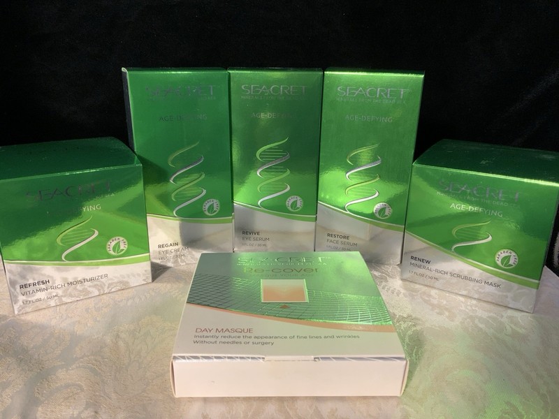 Seacret Age-Defying Combo Pack – Moisturizer, Eye Cream, Face & Eye Serum, Mask