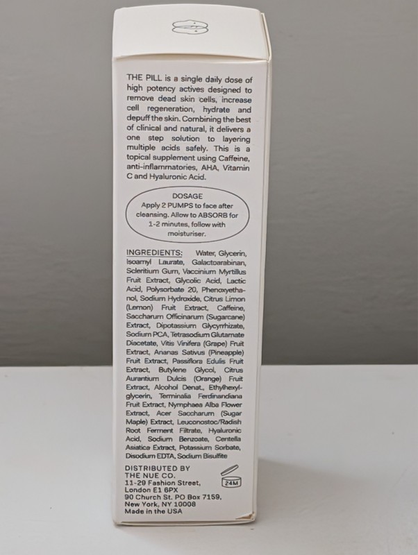 NIB 1 oz 30ml THE NUE Co The Pill All-in-One Vitamin C AHA HA Serum gallery
